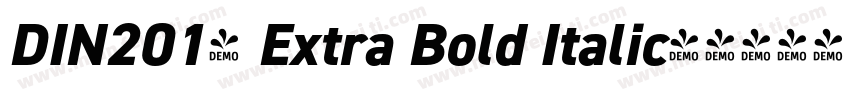 DIN2014 Extra Bold Italic字体转换